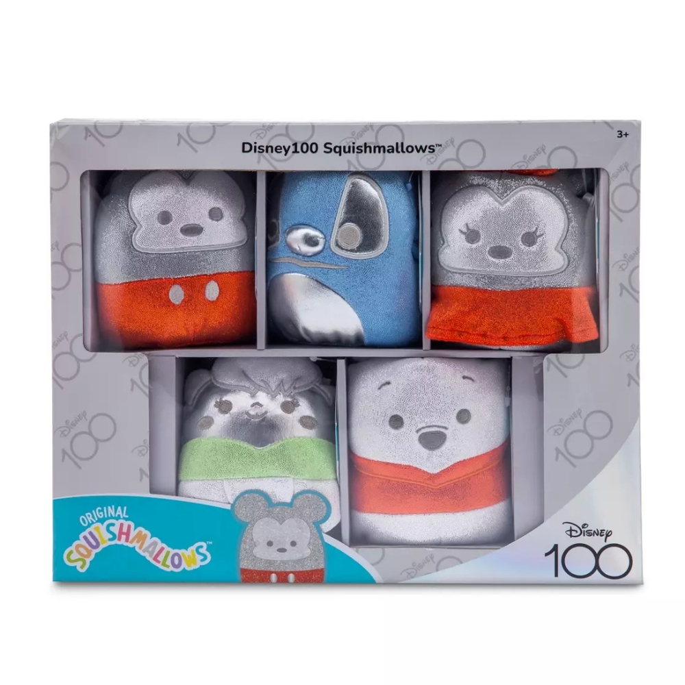 Disney100 Squishmallows Plush Set – 5''